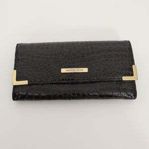 Michael Kors brown embossed leather wallet